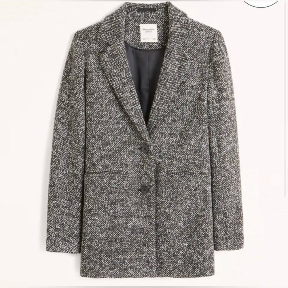 Abercrombie & Fitch Textured Blazer Coat - Size Small